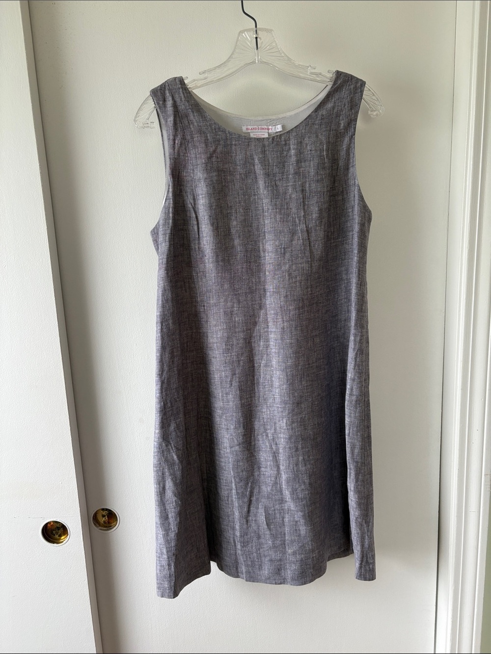 Island Company Linen Shift Dress L